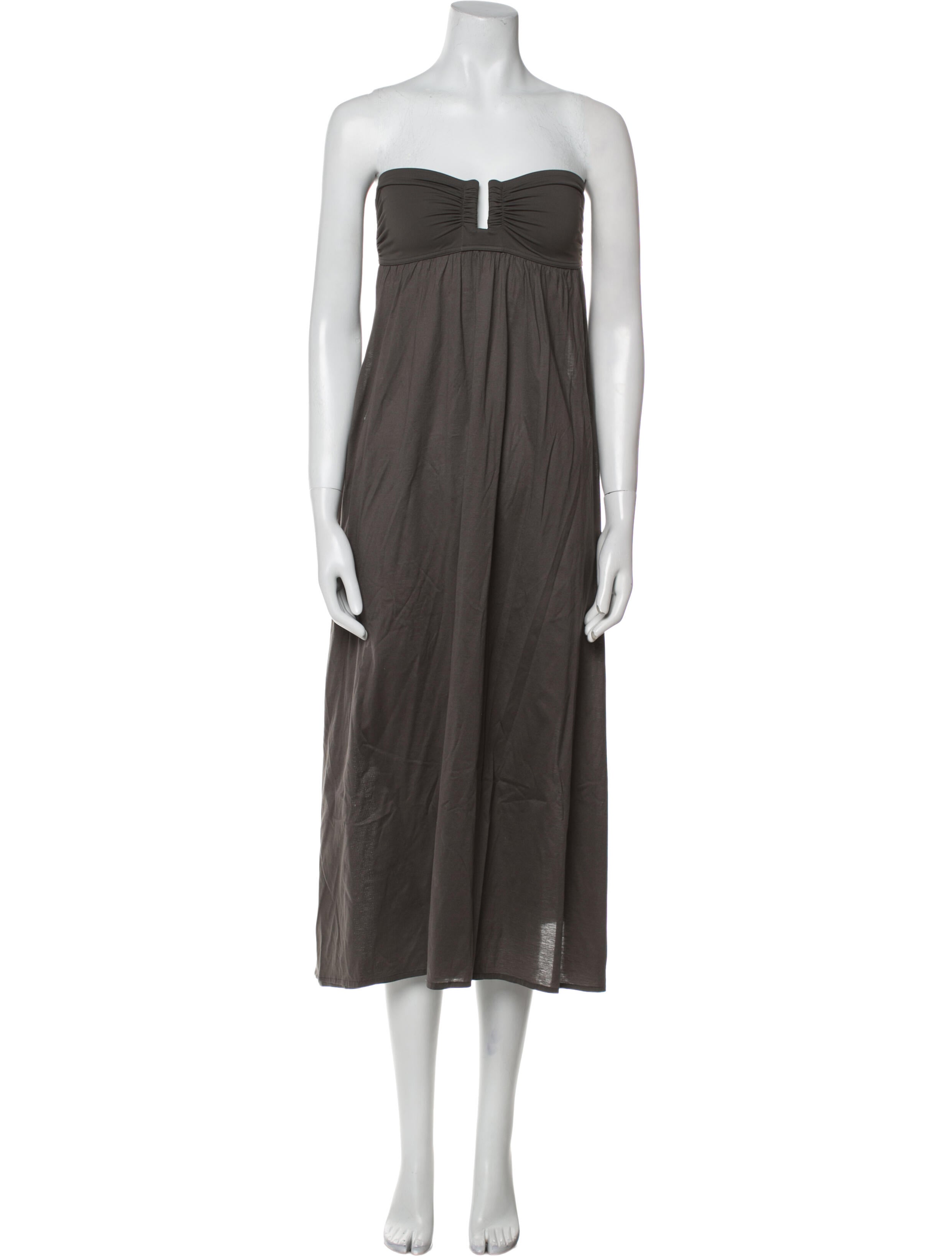 Eres Strapless Midi Length Dress