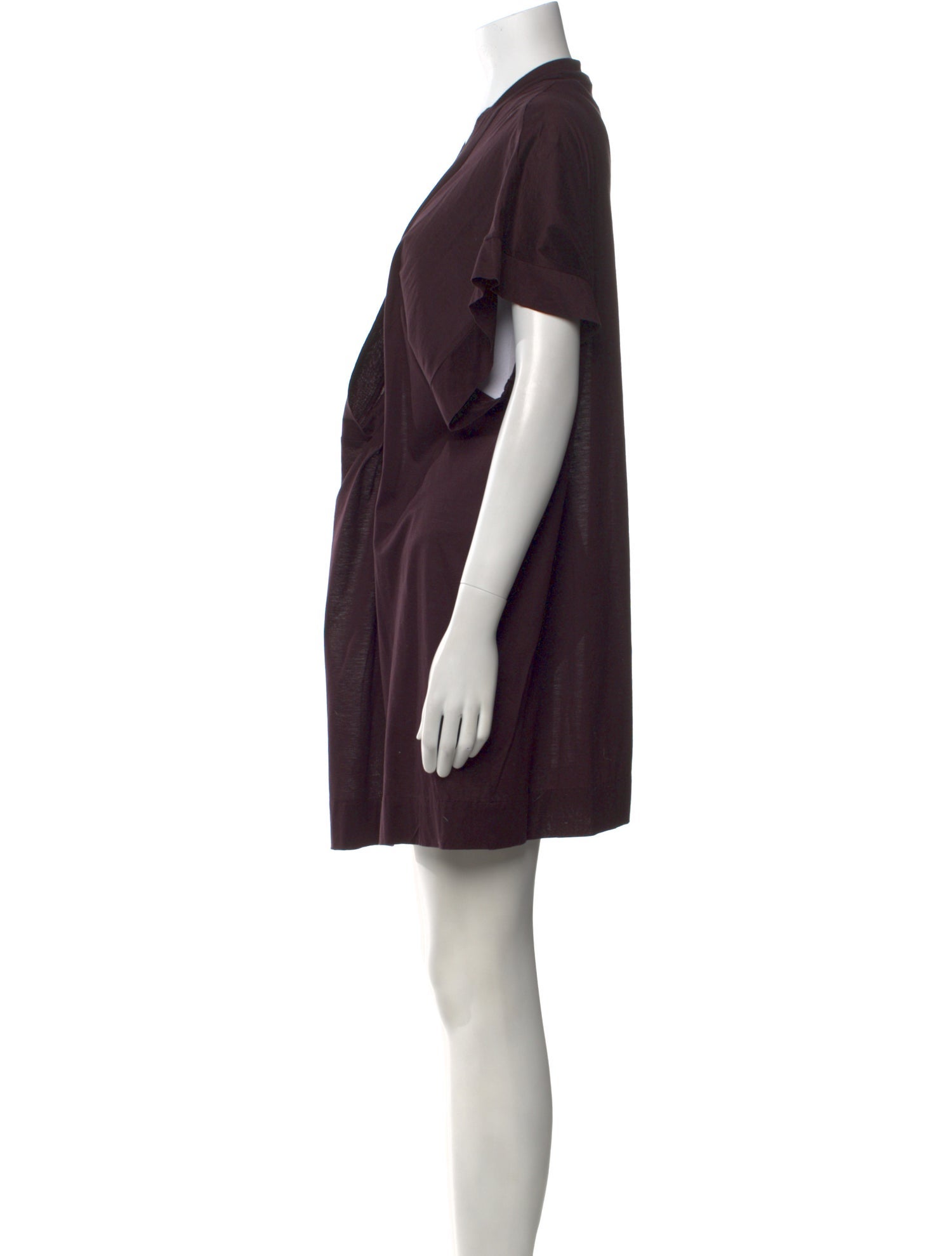 Eres Plunge Neckline Mini Dress