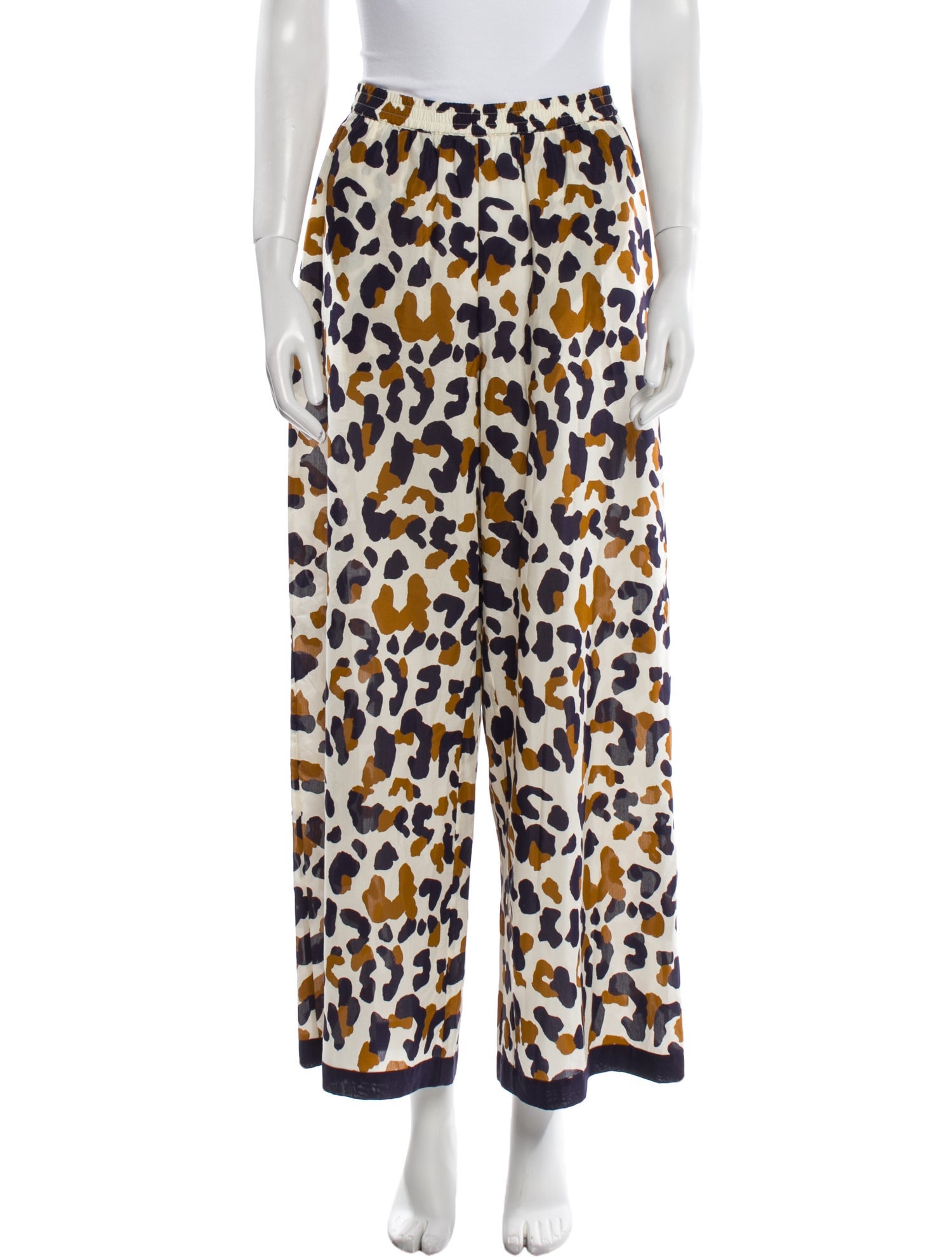 Eres Animal Print Wide Leg Pants