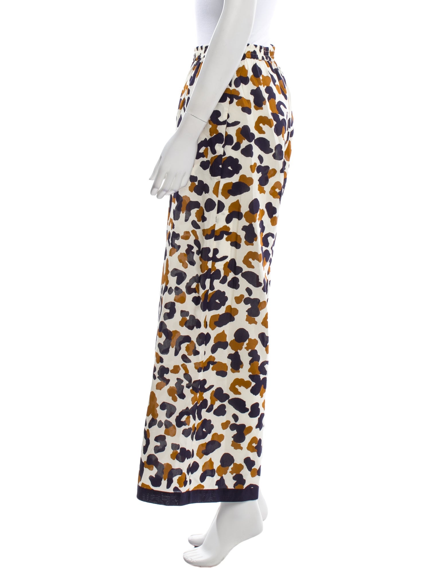 Eres Animal Print Wide Leg Pants