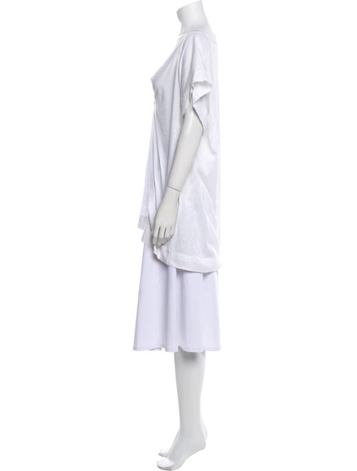 Eres Cowl Neck Short Sleeve Tunic