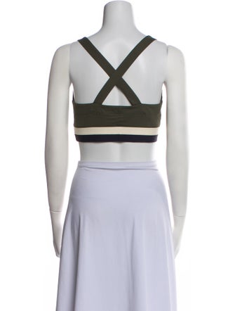 Eres Square Neckline Sleeveless Crop Top