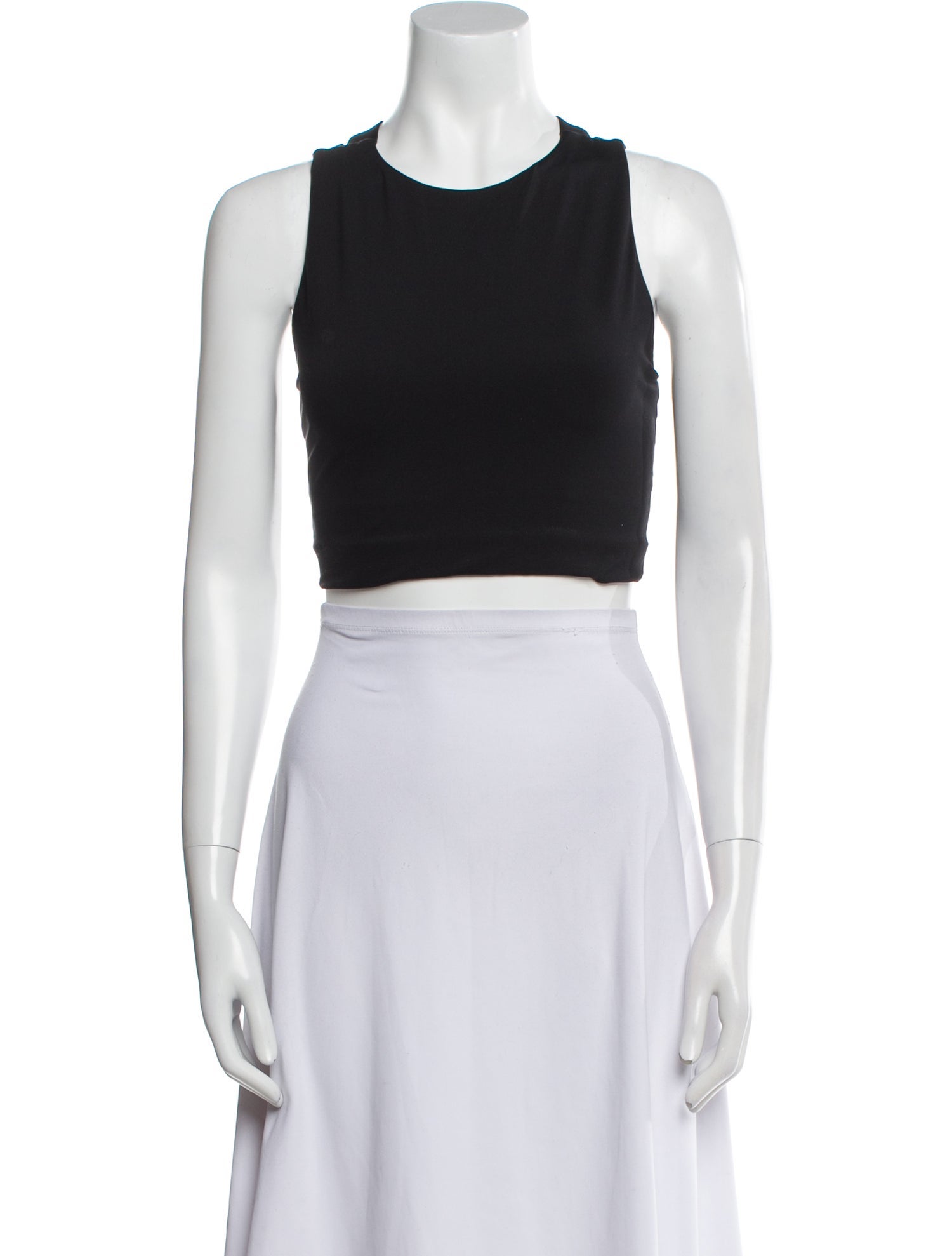 Eres Crew Neck Sleeveless Crop Top
