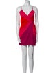 Eres Colorblock Pattern Mini Dress