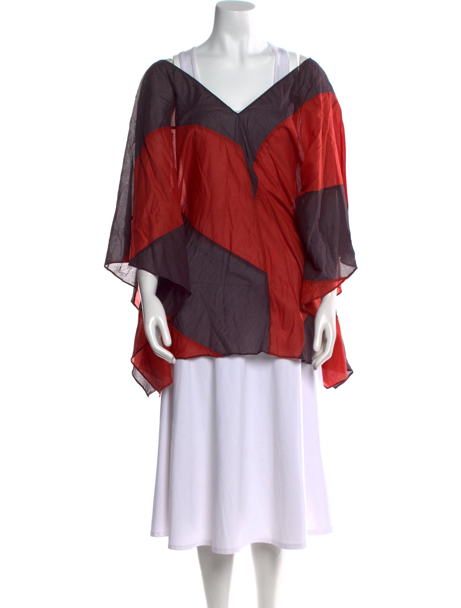 Eres Printed V-Neck Blouse