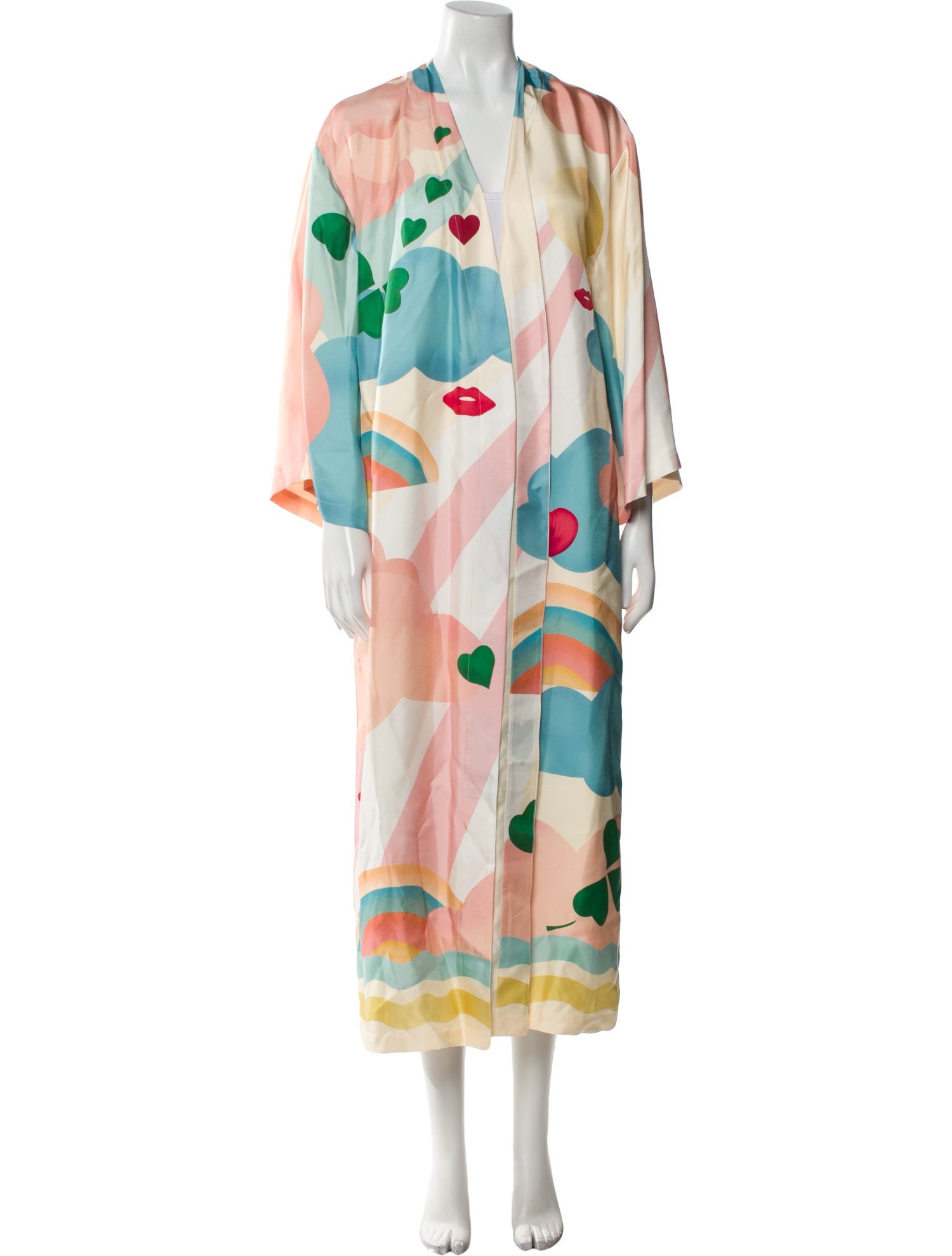 Eres Silk Floral Print Evening Jacket