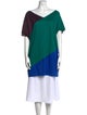 Eres Colorblock Pattern Tie Neck Tunic
