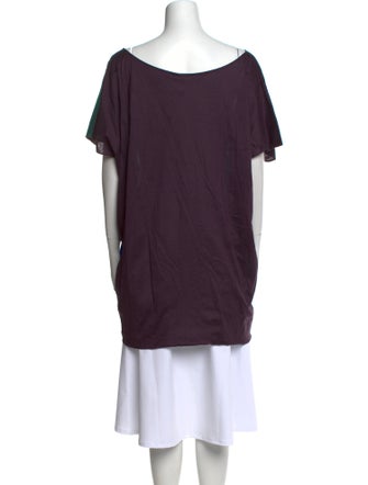 Eres Colorblock Pattern Tie Neck Tunic