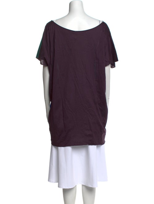 Eres Colorblock Pattern Tie Neck Tunic