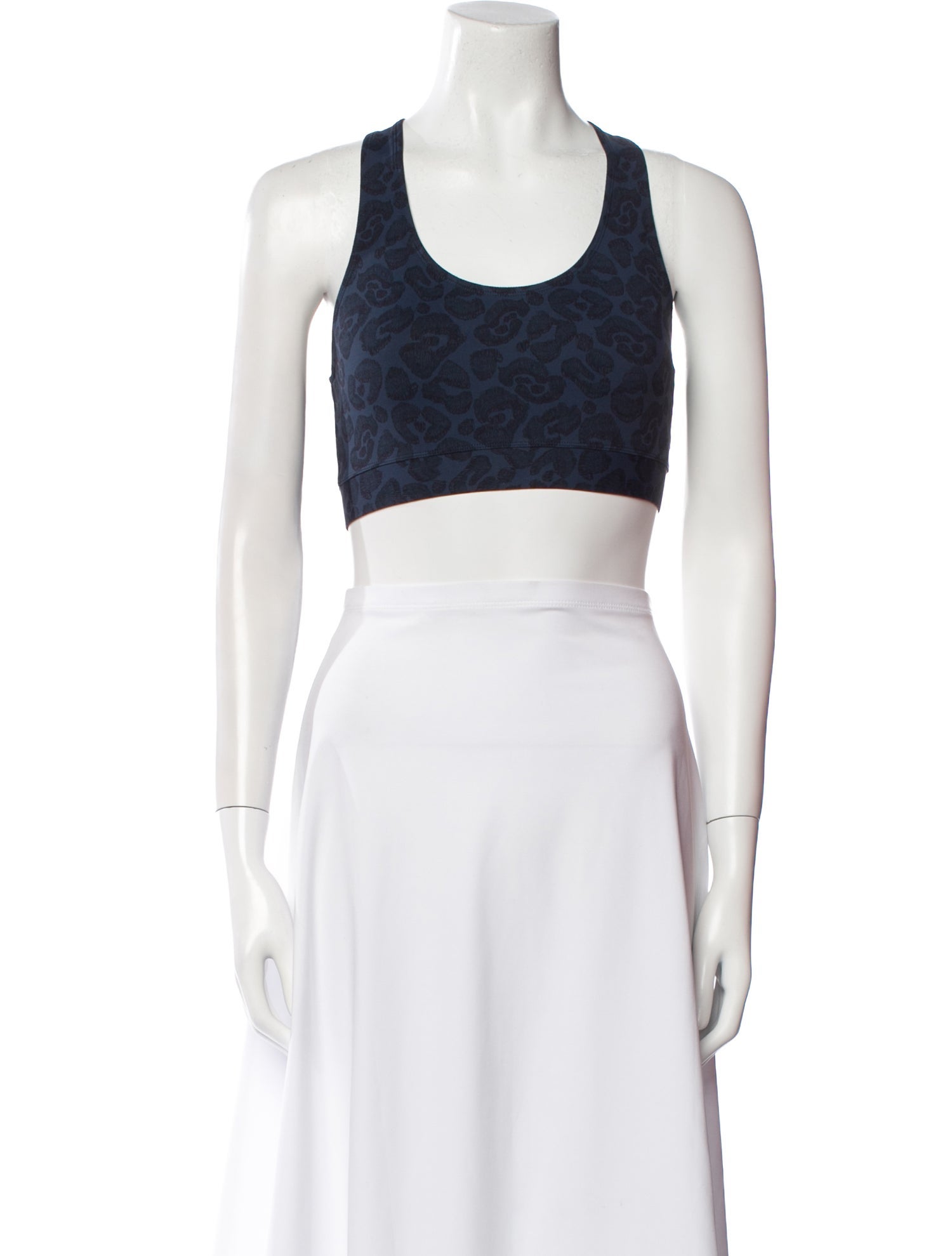 Eres Animal Print Scoop Neck Crop Top w/ Tags