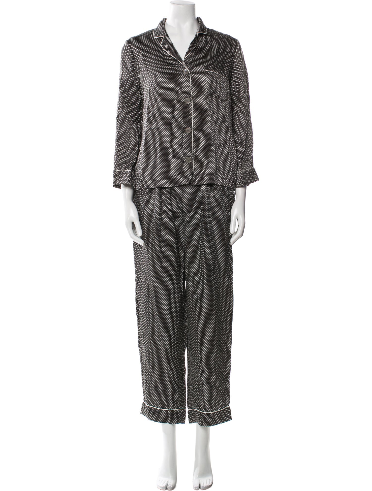 Eres Silk Printed Pajamas