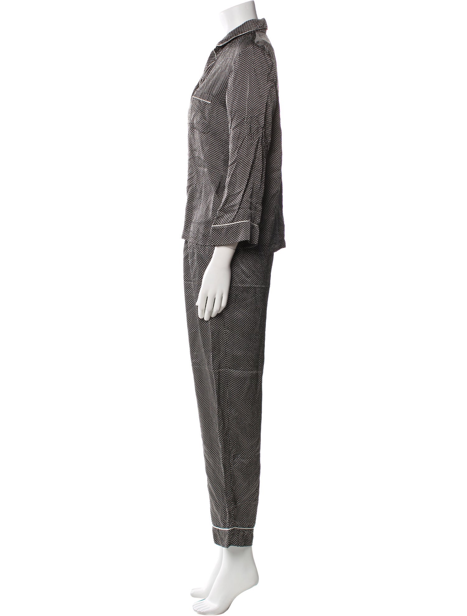 Eres Silk Printed Pajamas