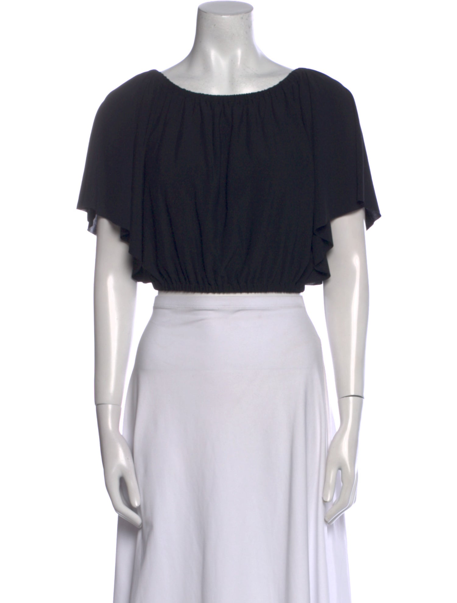 Eres Scoop Neck Short Sleeve Crop Top w/ Tags