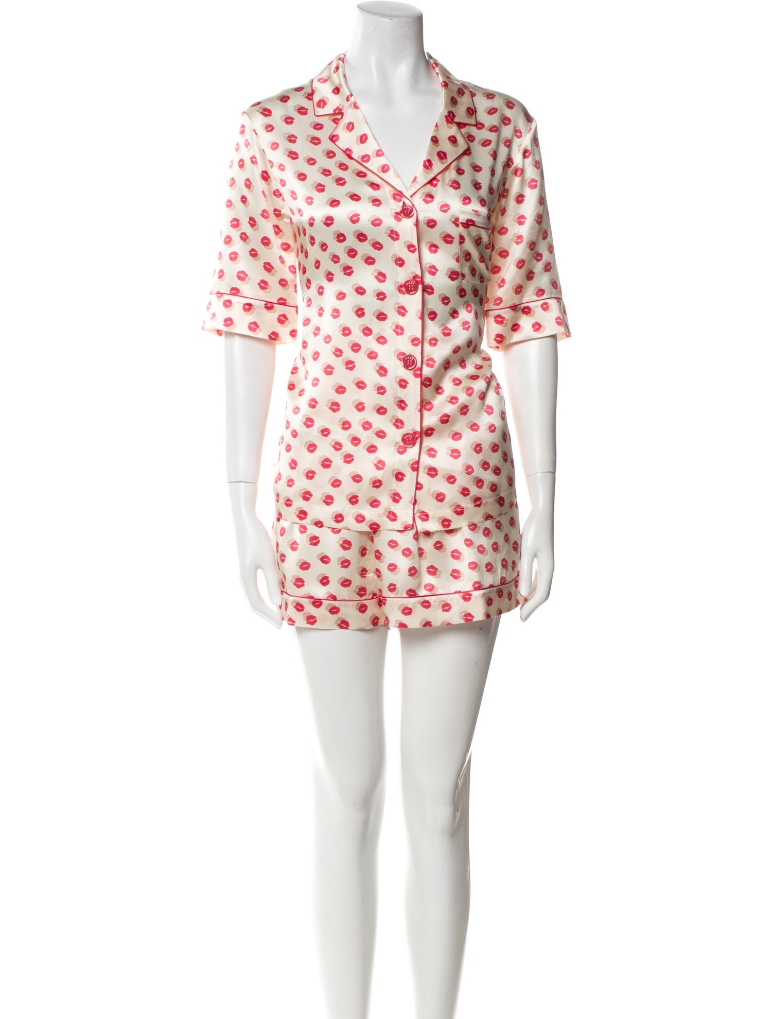 Eres Silk Printed Pajamas