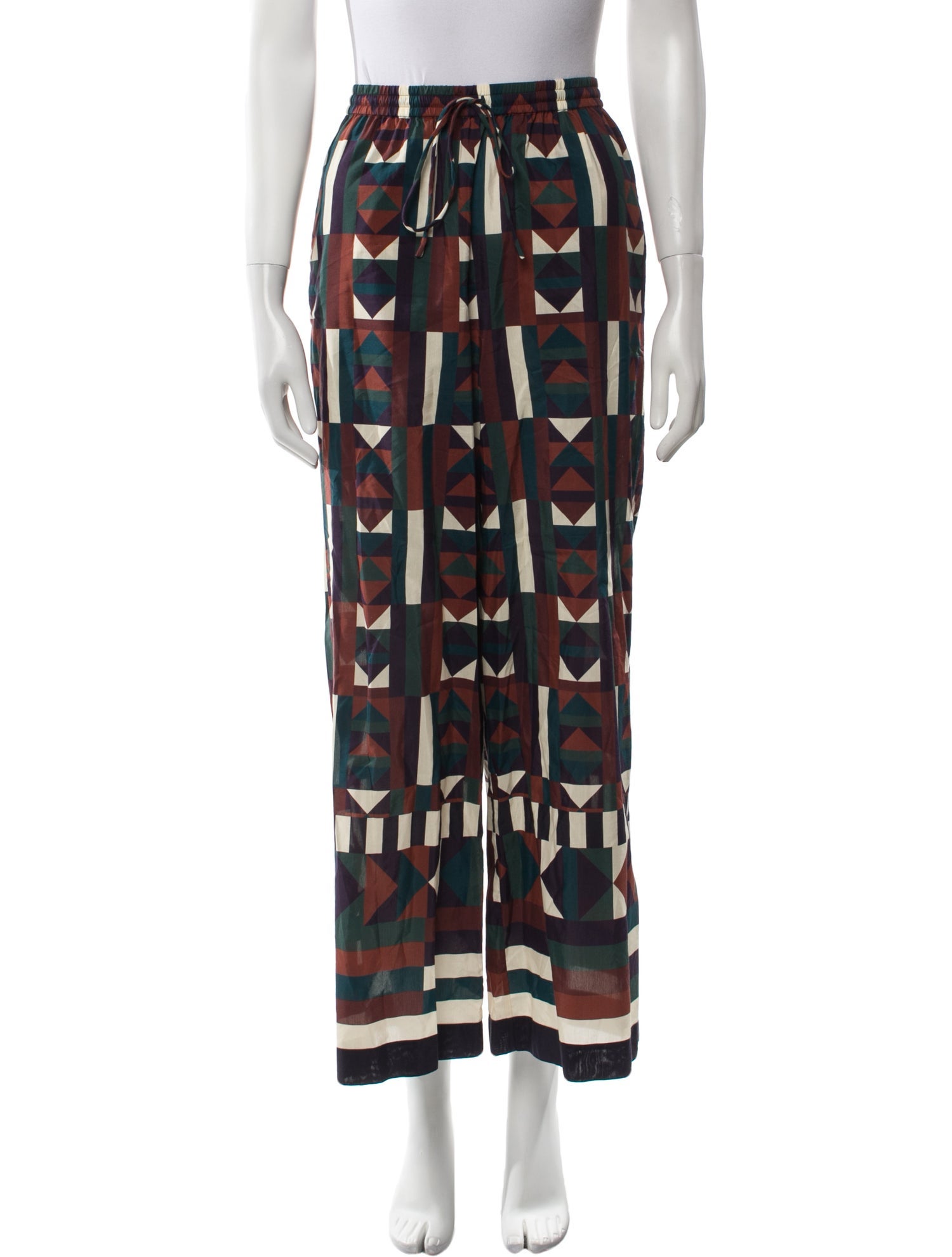 Eres Printed Wide Leg Pants