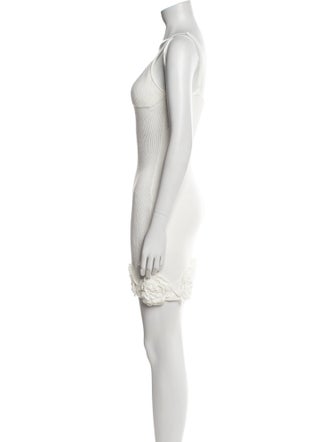 ELEXIAY V-Neck Mini Dress