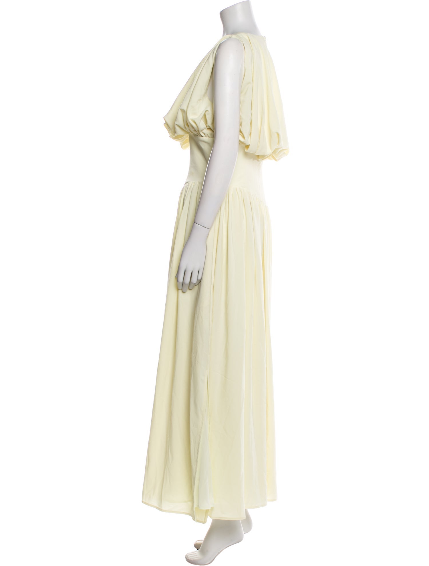 ELEXIAY Crew Neck Long Dress