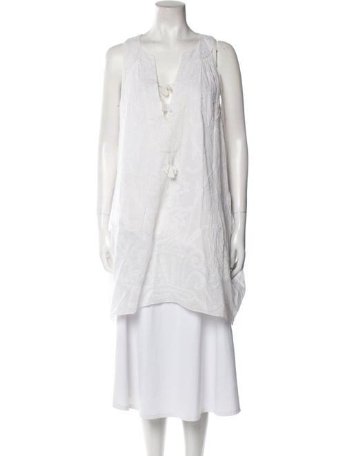 Easton Pearson Plunge Neckline Mini Dress