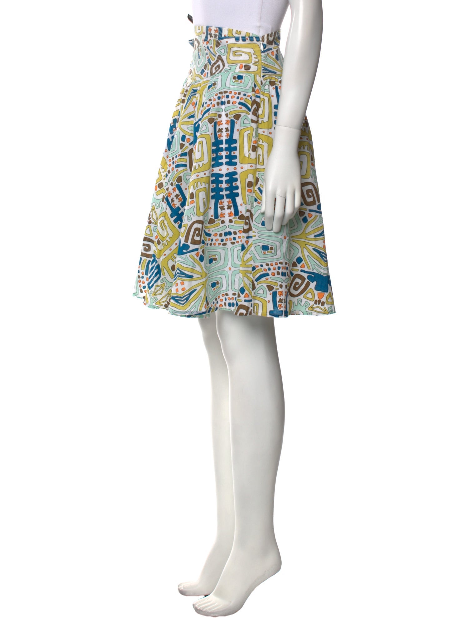 Easton Pearson Printed Knee-Length Skirt