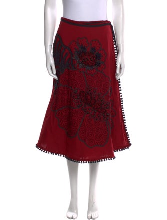 Easton Pearson Printed Midi Length Skirt