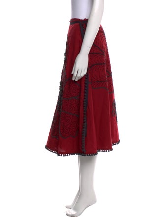 Easton Pearson Printed Midi Length Skirt