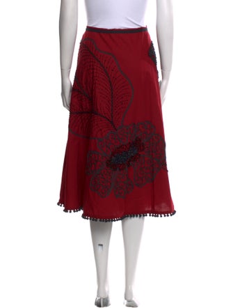 Easton Pearson Printed Midi Length Skirt