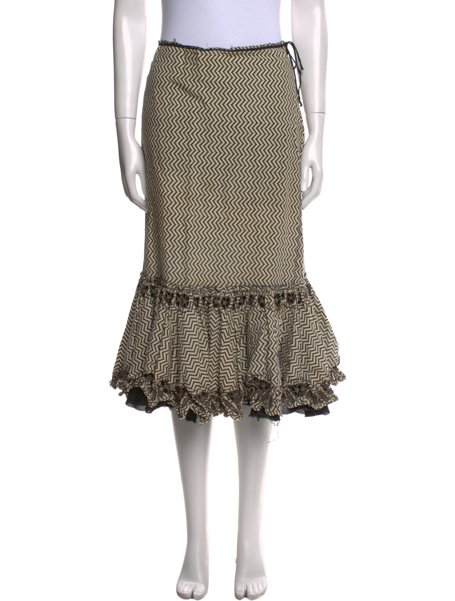 Easton Pearson Printed Knee-Length Skirt