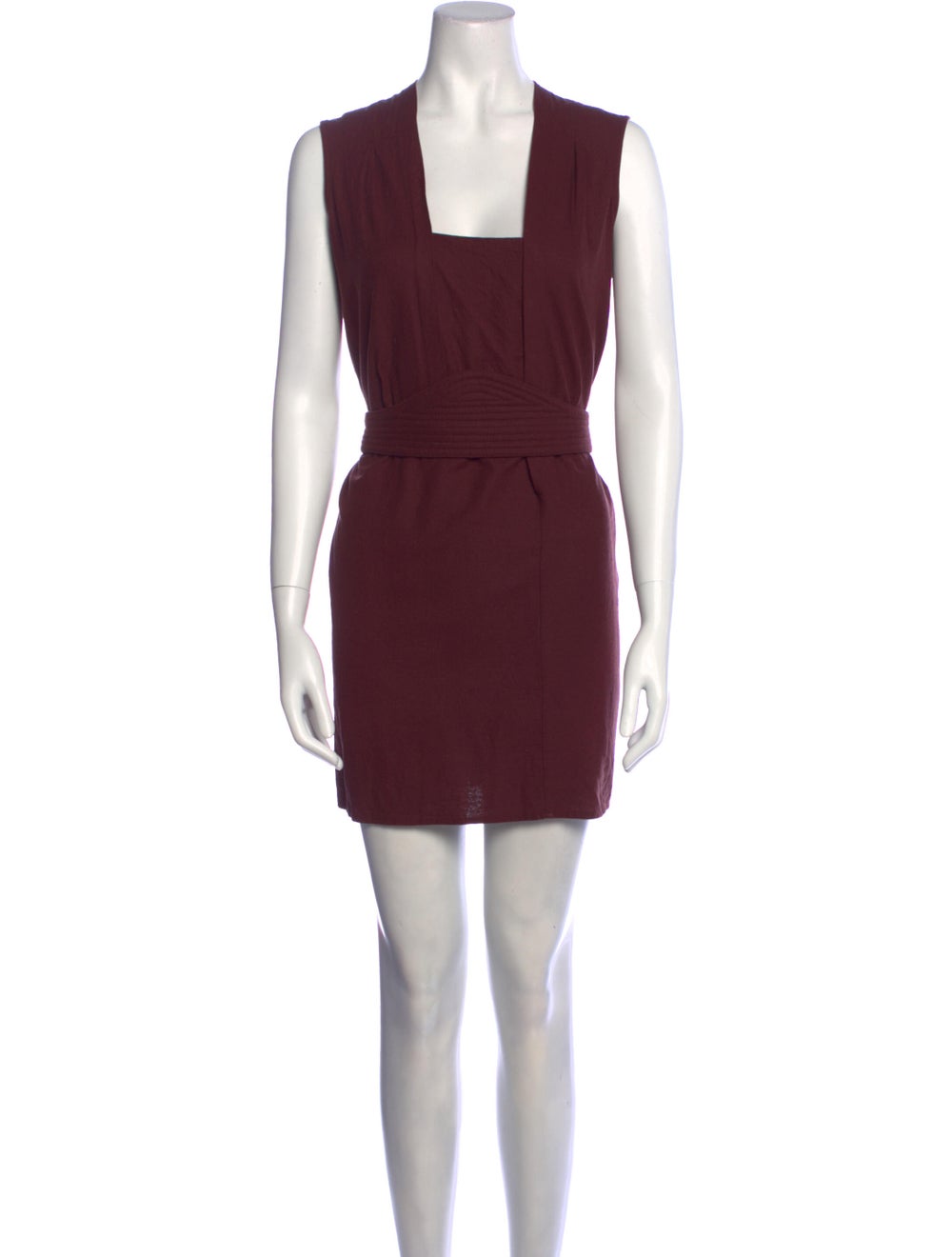 Electric Feathers Silk Mini Dress - image 1