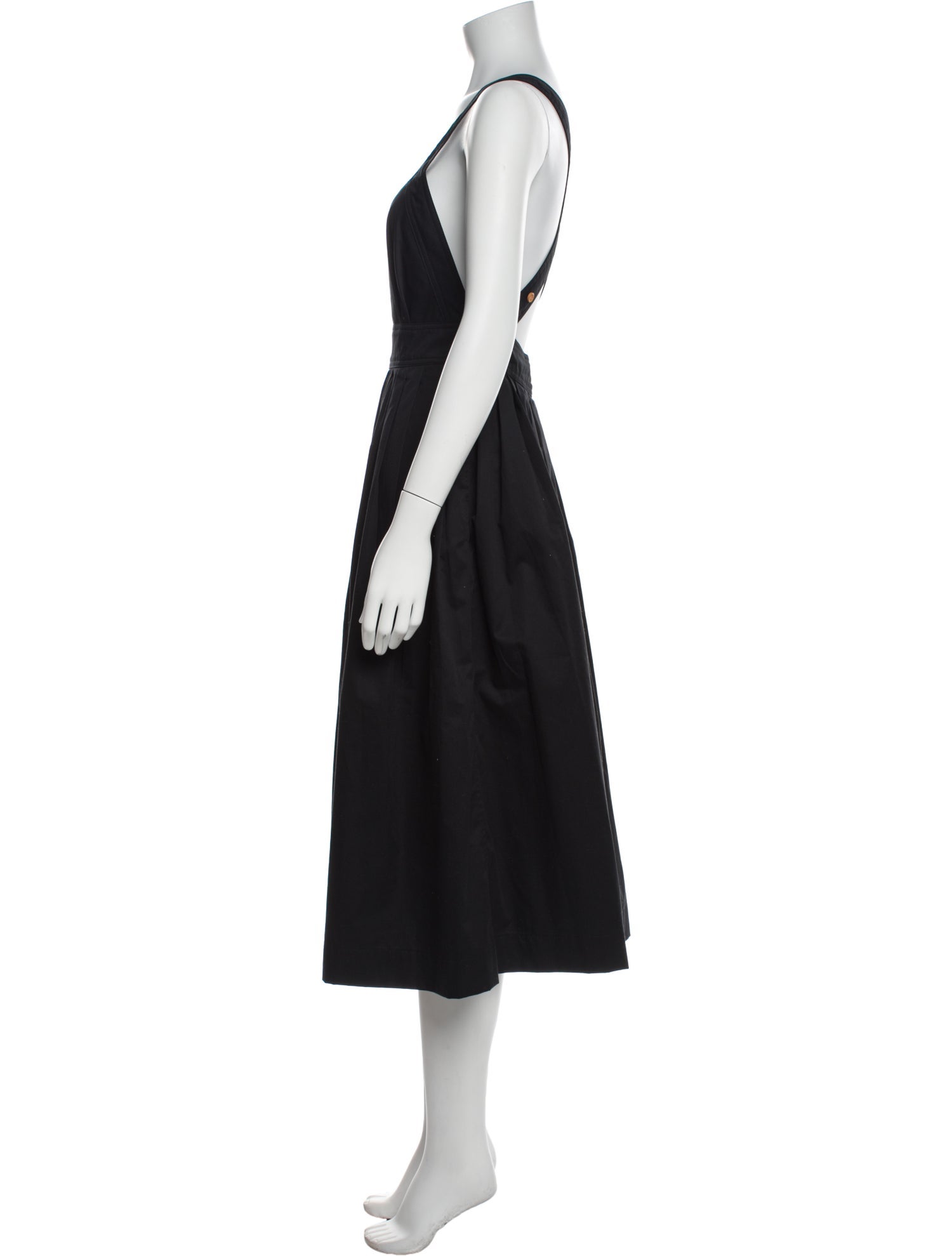 Electric Feathers Square Neckline Long Dress