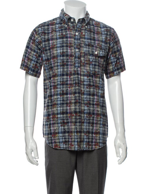 Engineered Garments Plaid Print Short Sleeve Shirt