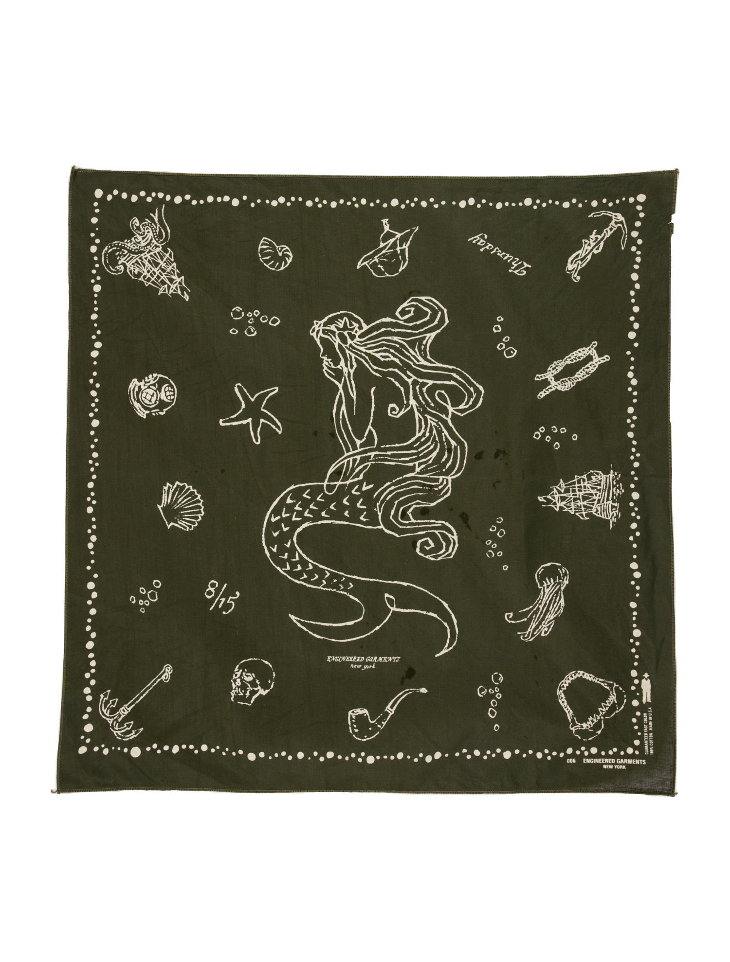Engineered Garments｜FASHION PROPS (Printed Bandana A - Engineered Garments Printed Bandana in Black Animal Curated