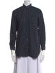 Engineered Garments Polka Dot Print Three-Quarter Sleeve Button-Up Top