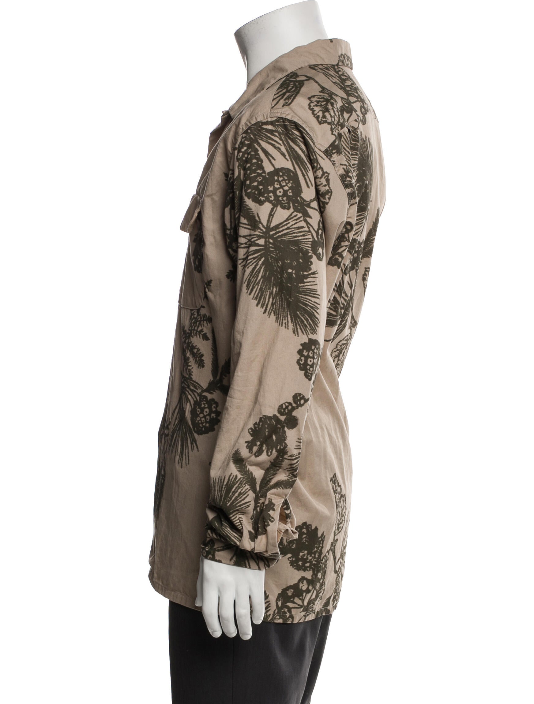 Engineered Garments Printed Long Sleeve Dress Shirt