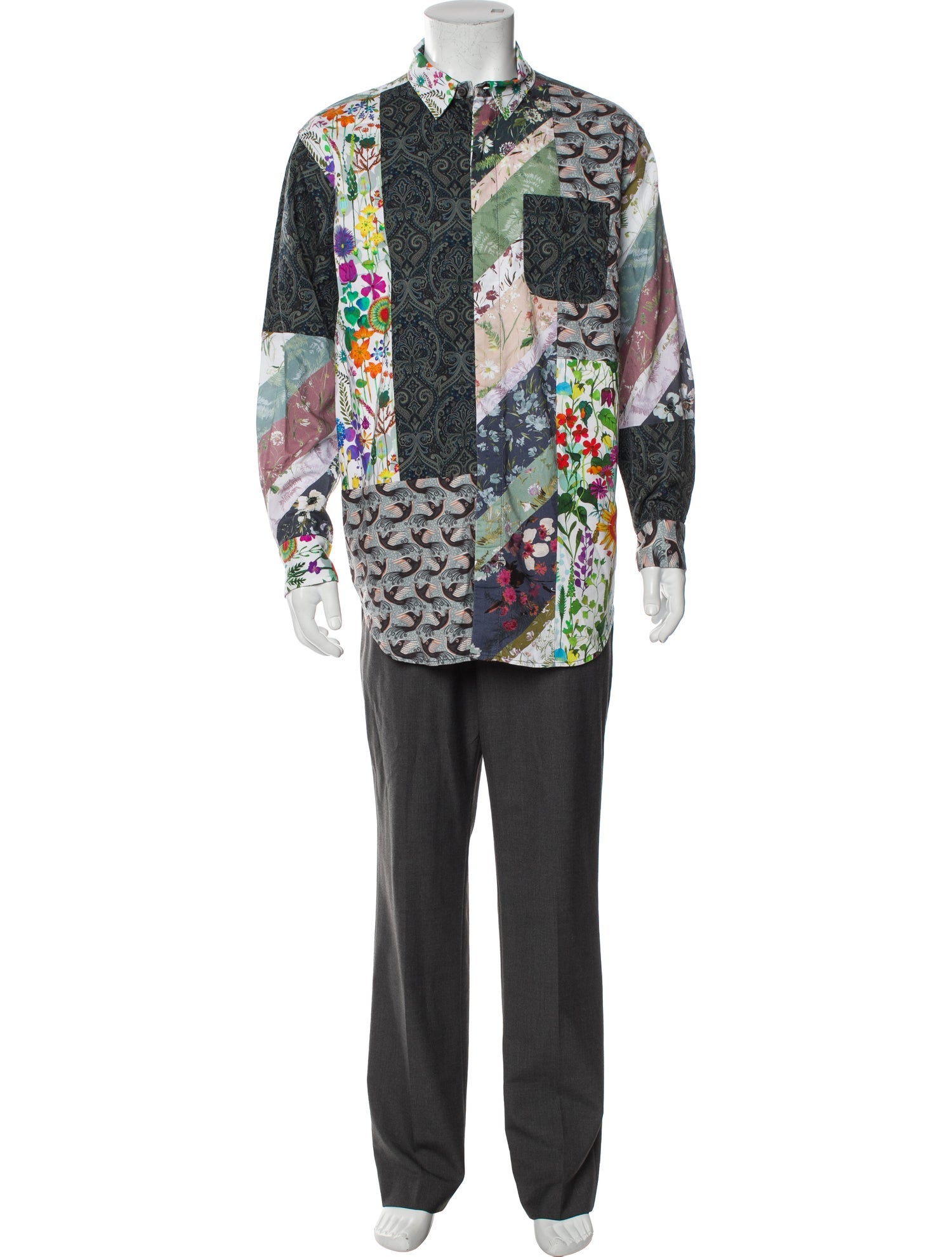 Engineered Garments Printed Long Sleeve Shirt