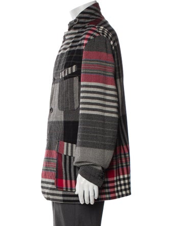 Engineered Garments Wool Plaid Print Jacket