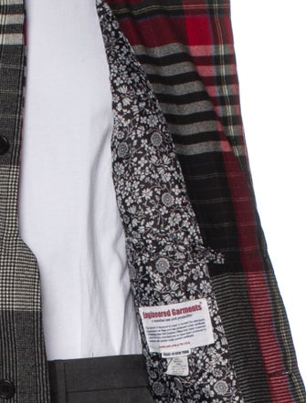 Engineered Garments Wool Plaid Print Jacket