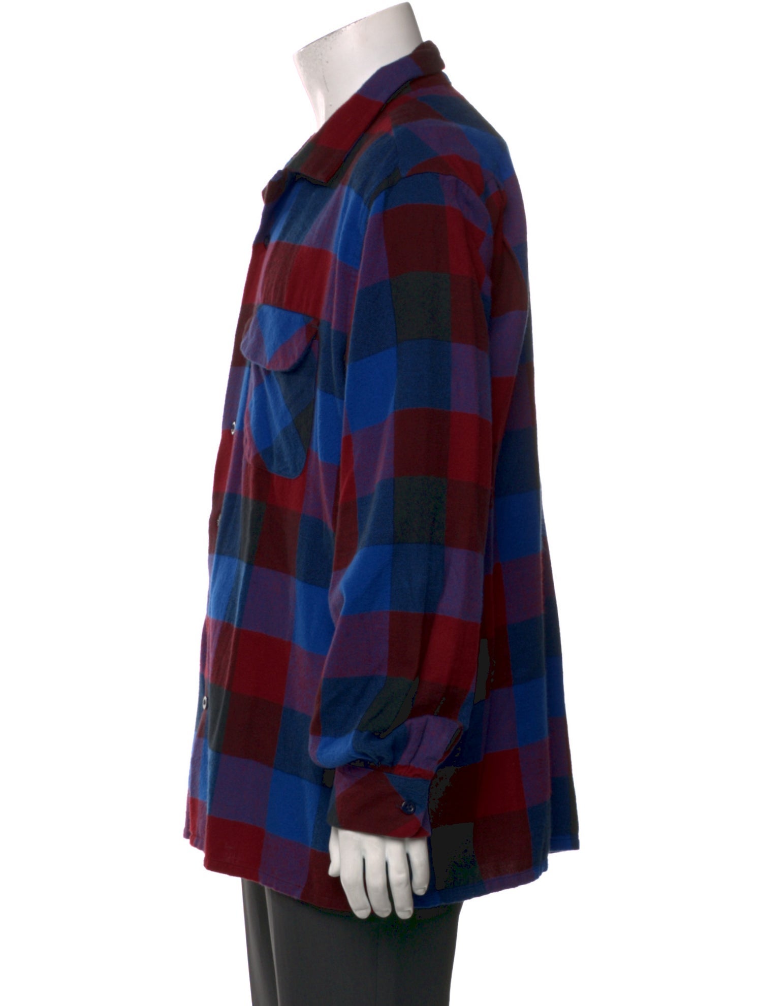 Engineered Garments Plaid Print Long Sleeve Shirt