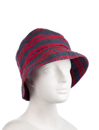 Engineered Garments Cotton Blue & Red Pattern Print Bucket Hat