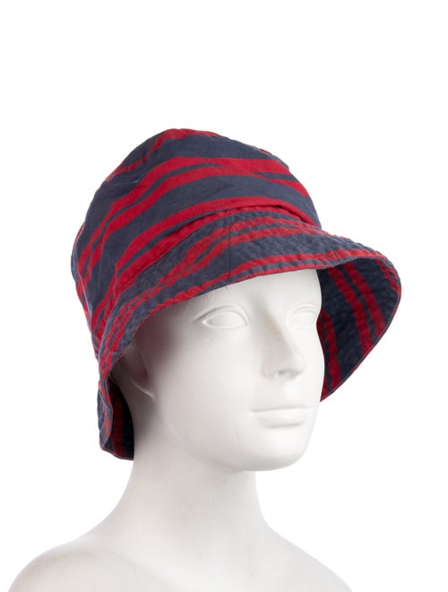 Engineered Garments Cotton Blue & Red Pattern Print Bucket Hat