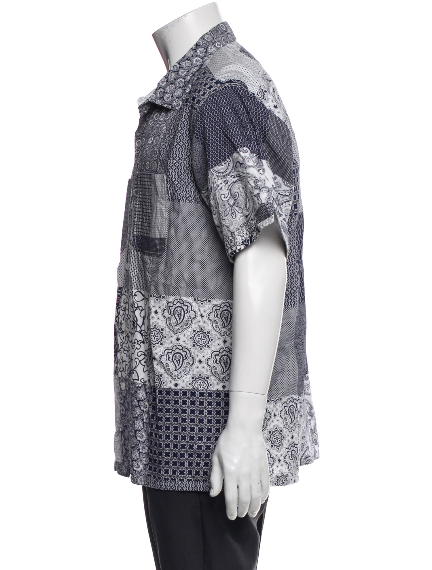 Engineered Garments Paisley Print Short Sleeve Shirt