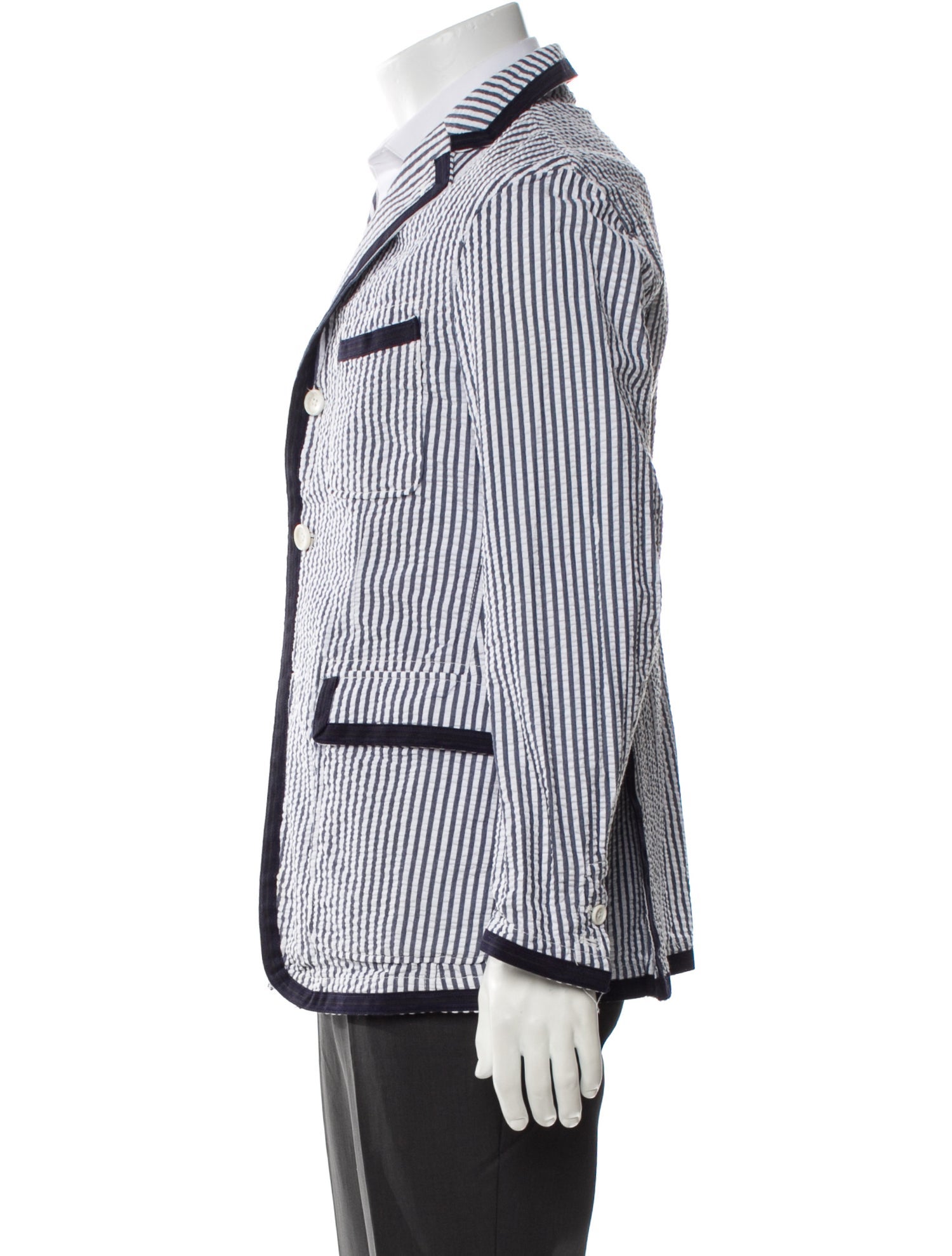 Engineered Garments Striped Sport Coat