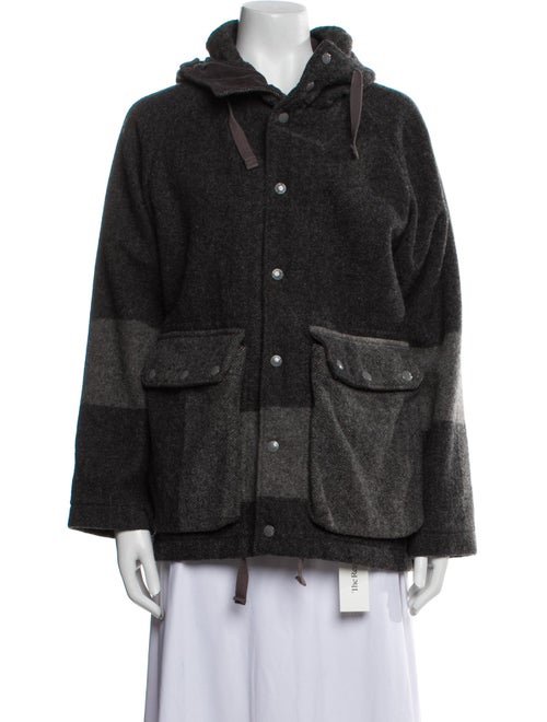 Engineered Garments Wool Tweed Pattern Fur Jacket