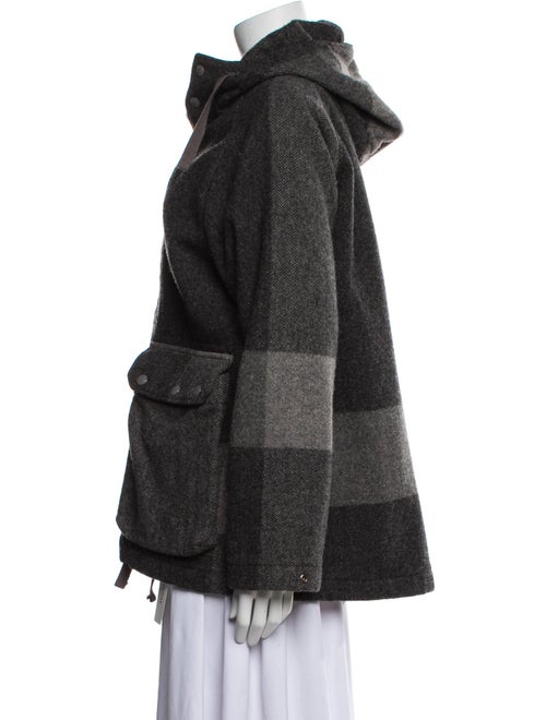 Engineered Garments Wool Tweed Pattern Fur Jacket