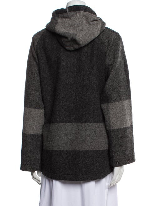 Engineered Garments Wool Tweed Pattern Fur Jacket