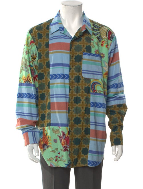 Engineered Garments Patterned Long Sleeve Shirt
