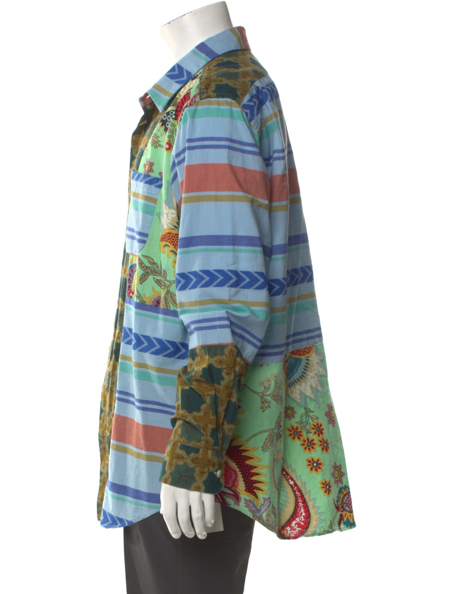 Engineered Garments Patterned Long Sleeve Shirt