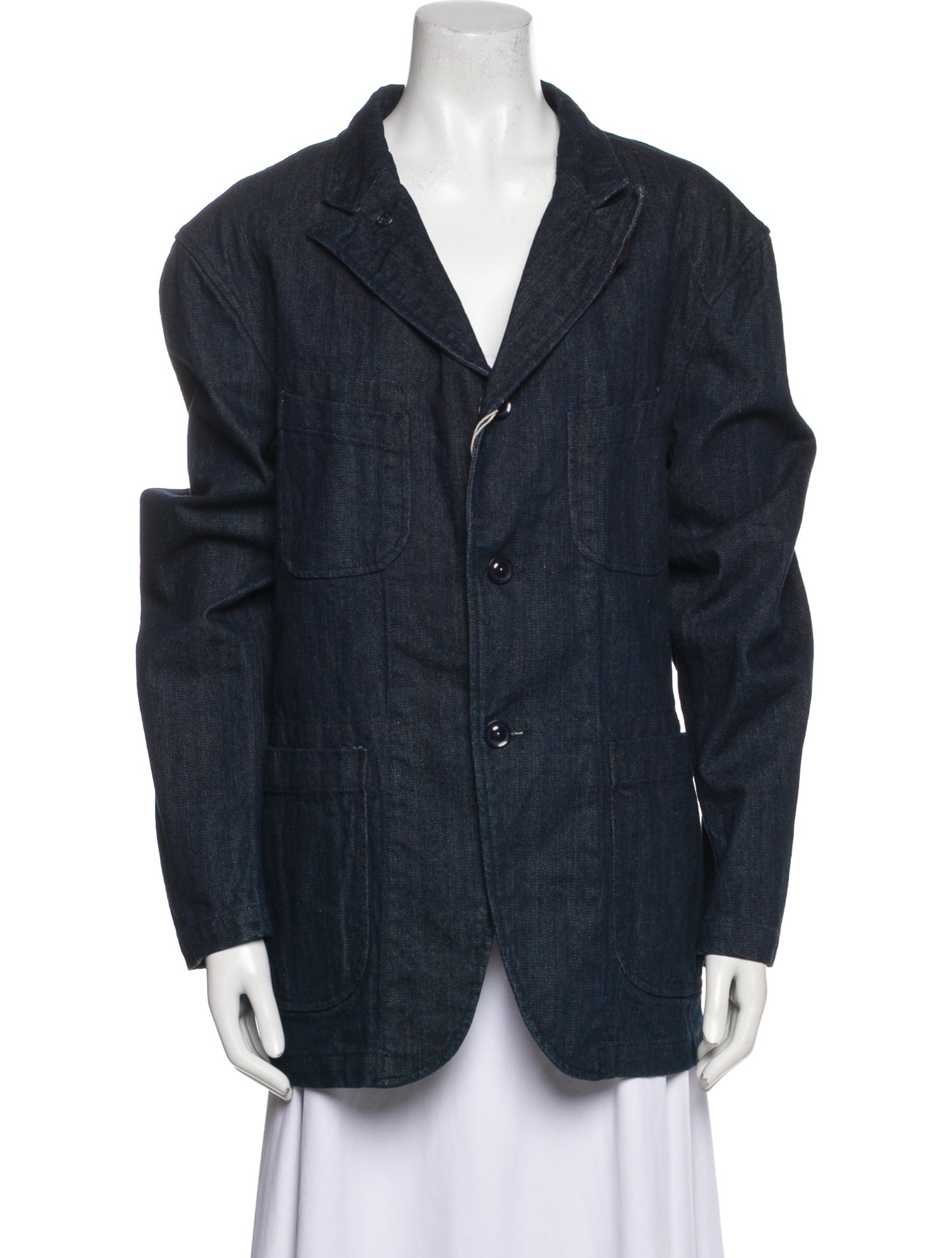 Engineered Garments Plaid Print Denim Jacket w/ Tags