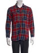 Engineered Garments Plaid Print Long Sleeve Shirt