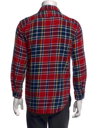 Engineered Garments Plaid Print Long Sleeve Shirt