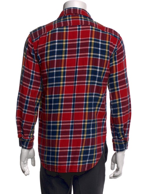 Engineered Garments Plaid Print Long Sleeve Shirt